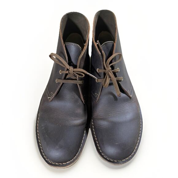 Clarks Collection Mens brown Leather Chukka Ankle Boots size 9.5M main image 4